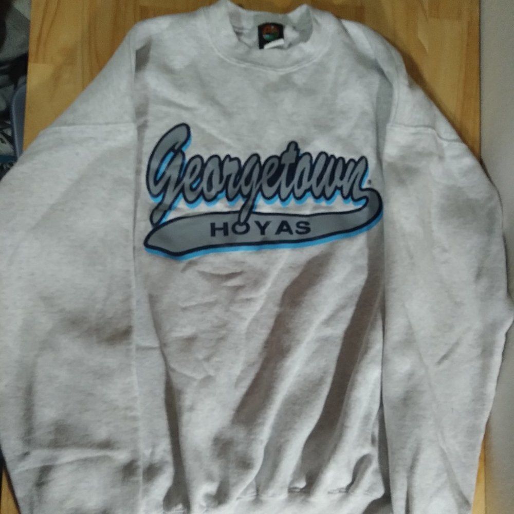 Vintage Georgetown Hoyas Tail Sweep Logo Crewneck Sweatshirt